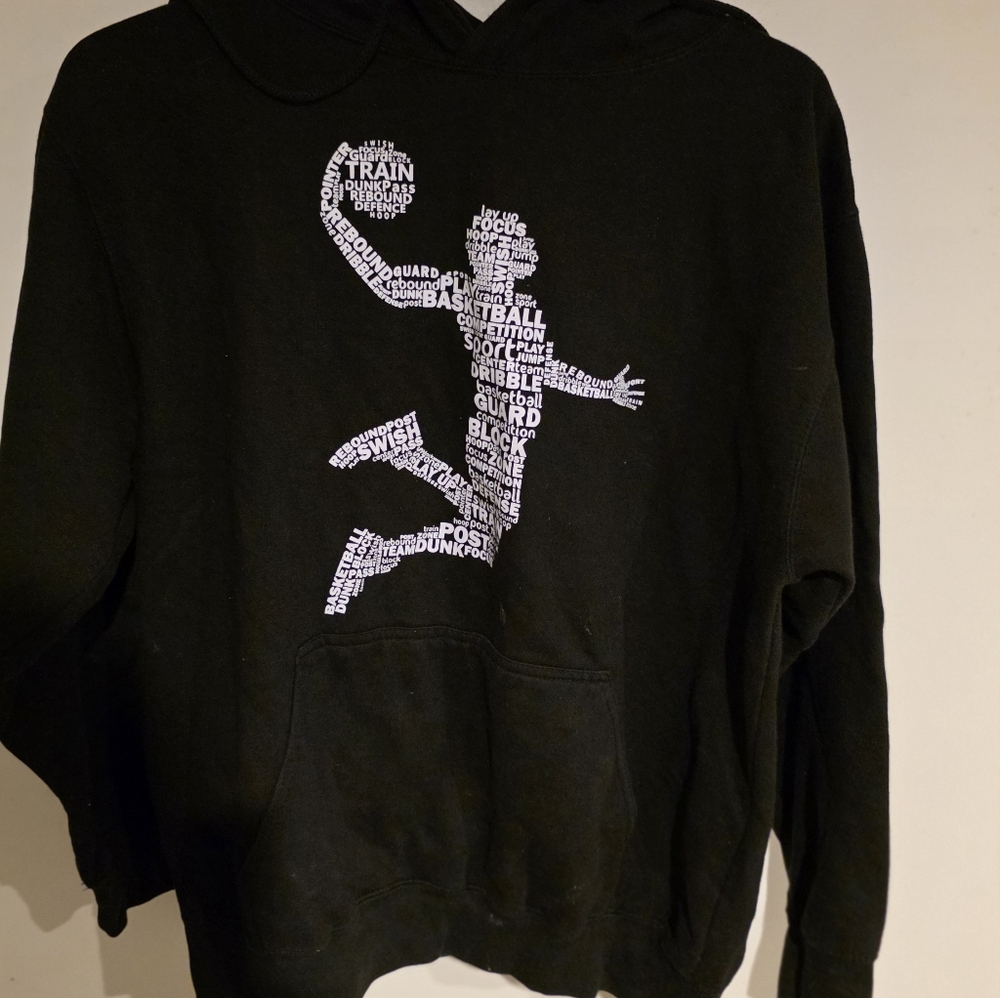 Black Graphic Hoodie